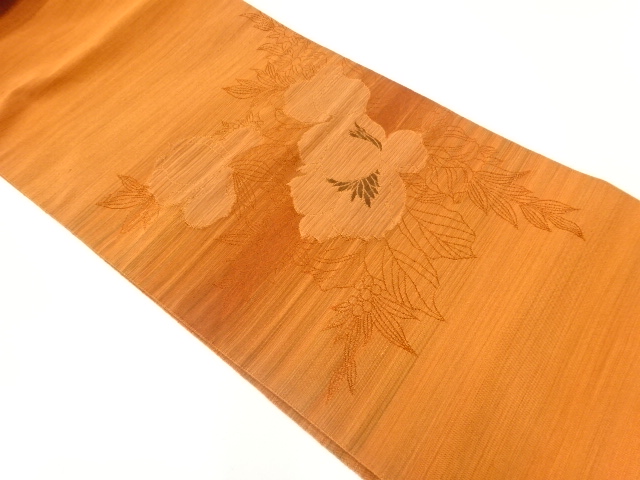 JAPANESE NAGOYA OBI / WOVEN FLOWER